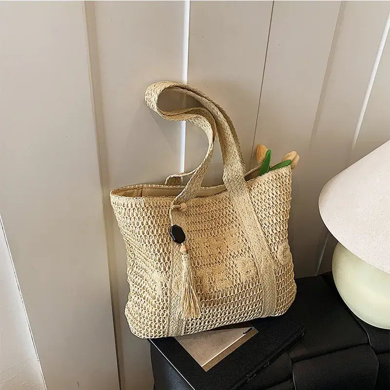 sac en paille femme pour la plage