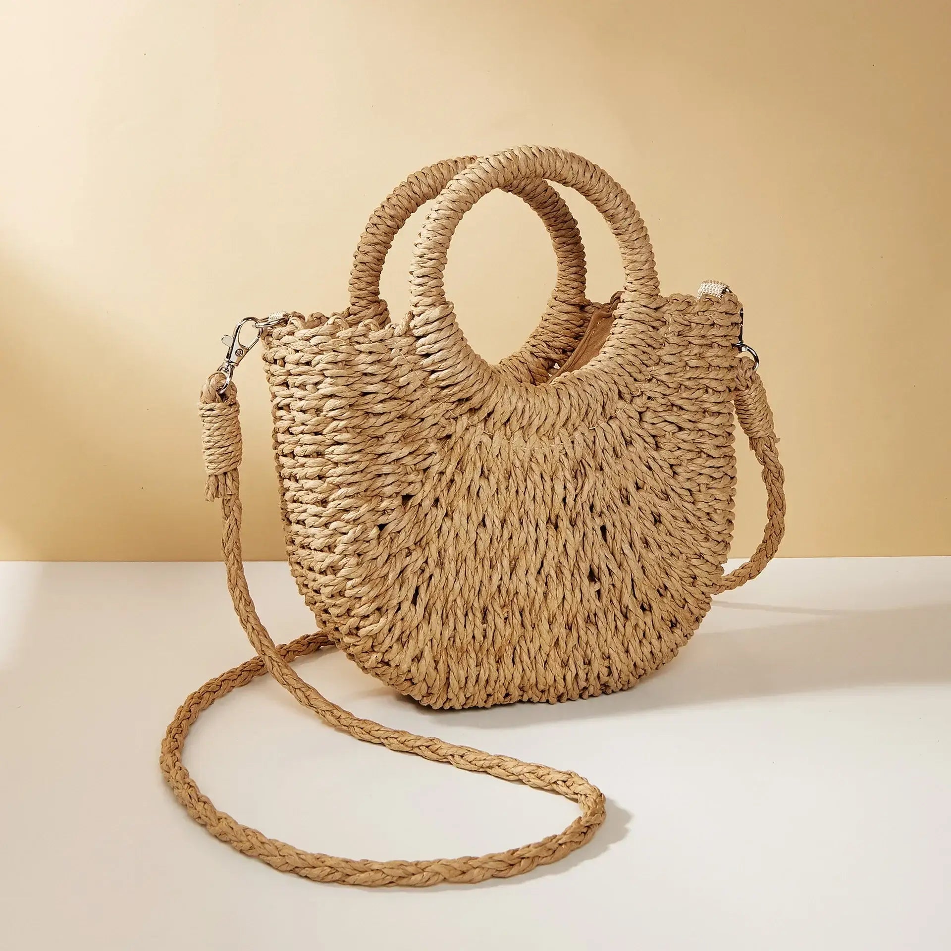 sac osier bandouliere beige