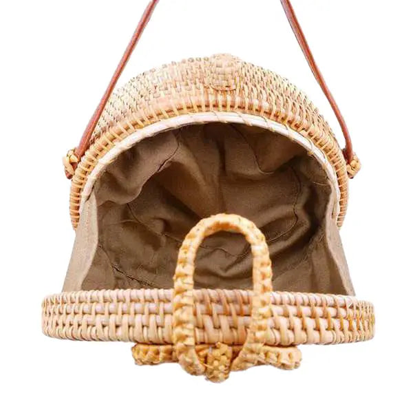Sac Rond Osier Bandoulière Bali