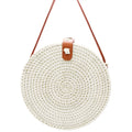 Sac Rond Osier Blanc