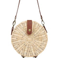 Sac Rond Osier et Cuir