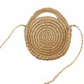 Sac Rond Paille Besace