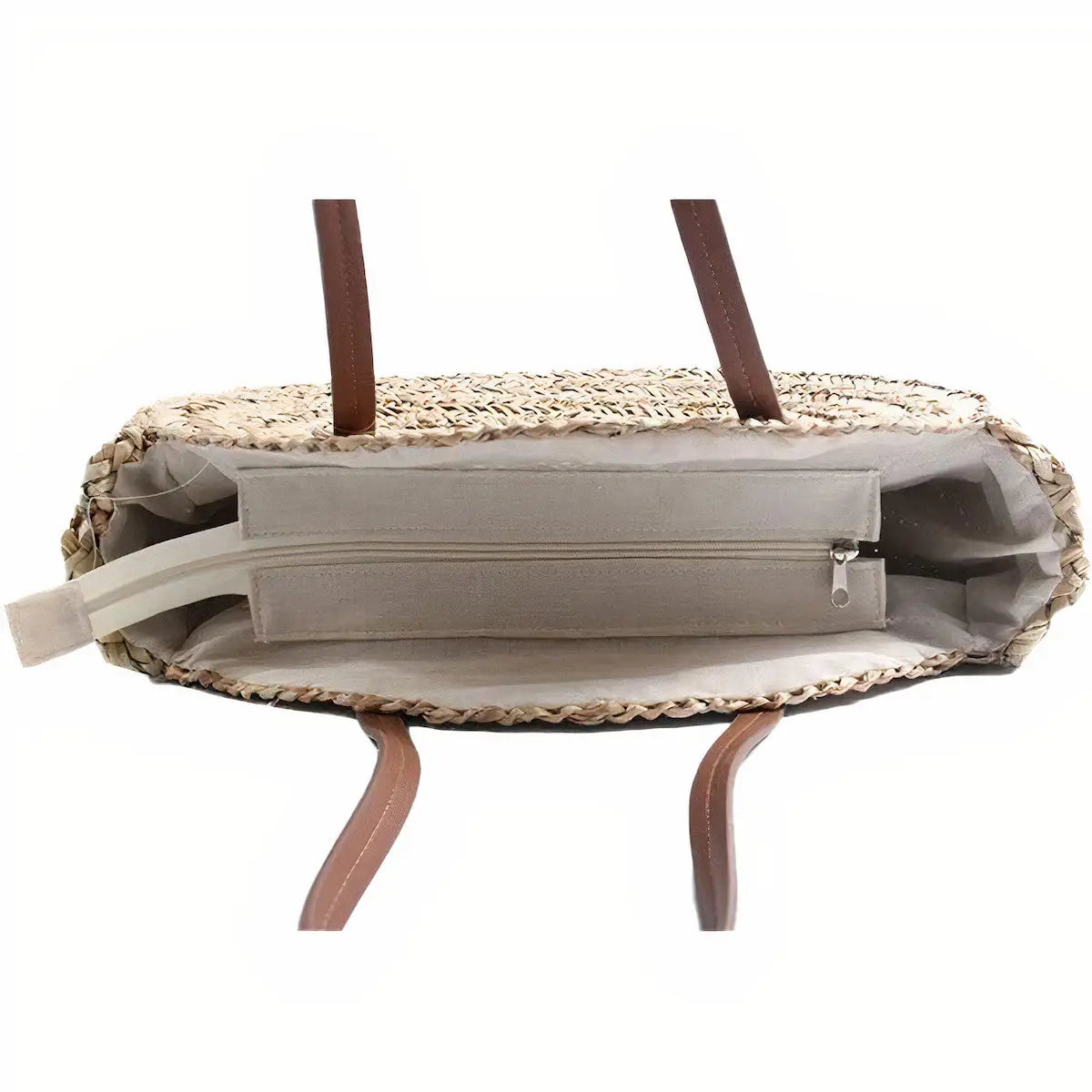 Sac Rond Paille Femme