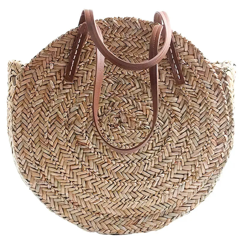 Sac Rond Paille Femme