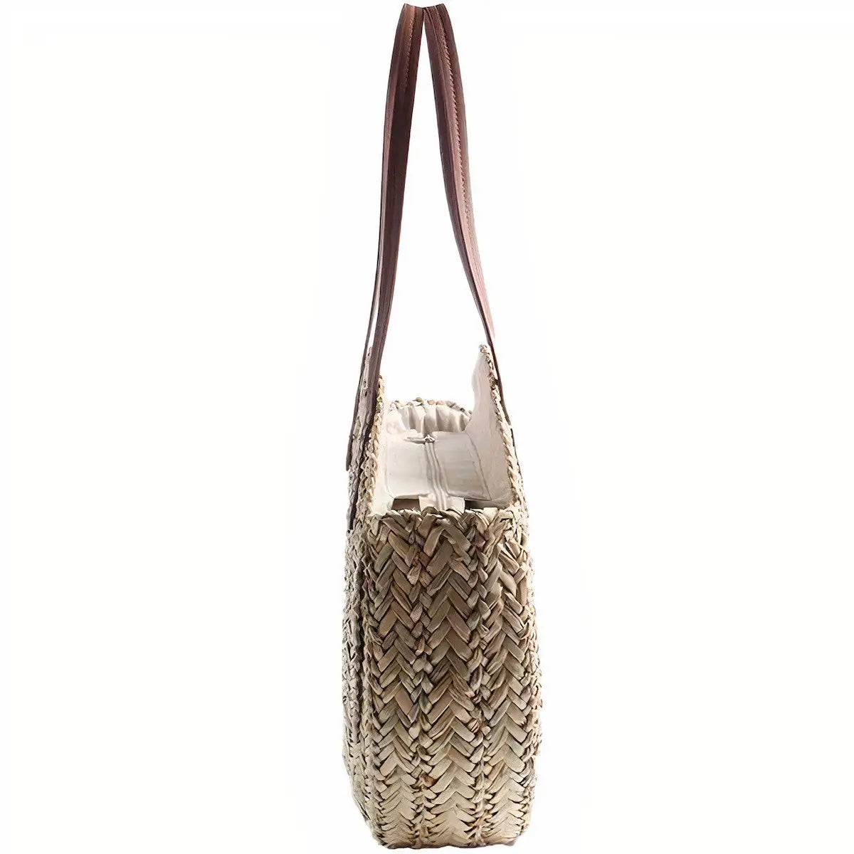 Sac Rond Paille Femme