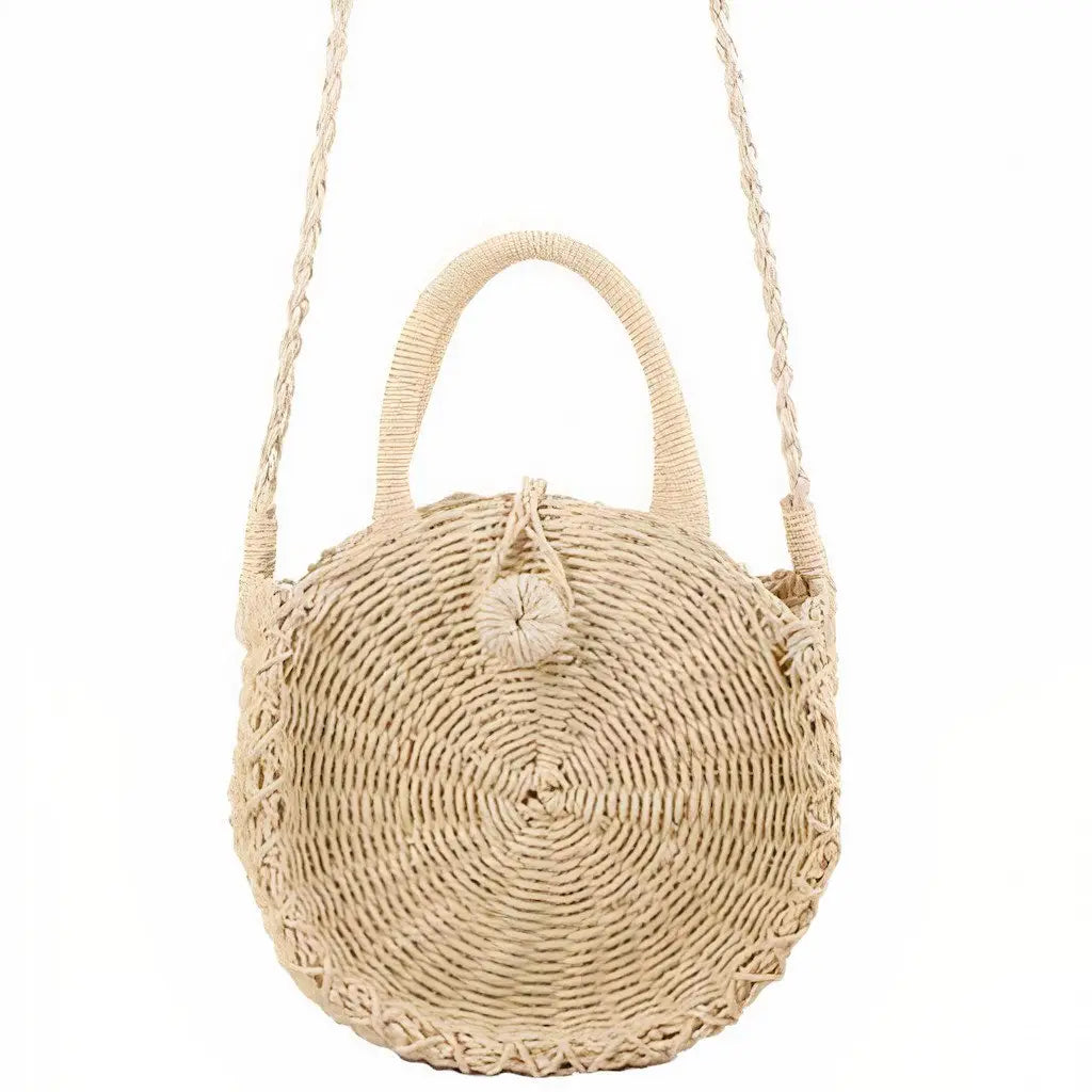 Sac En Paille De Forme Ronde