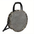Sac Rond Paille Joli