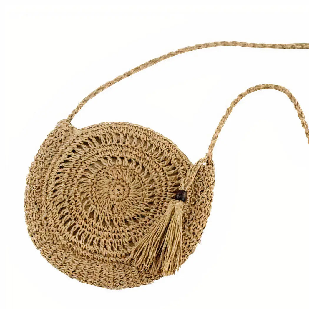 Sac Rond Paille Souple
