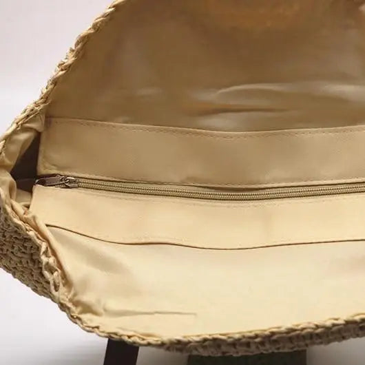 Sac Rond Paille Tendance