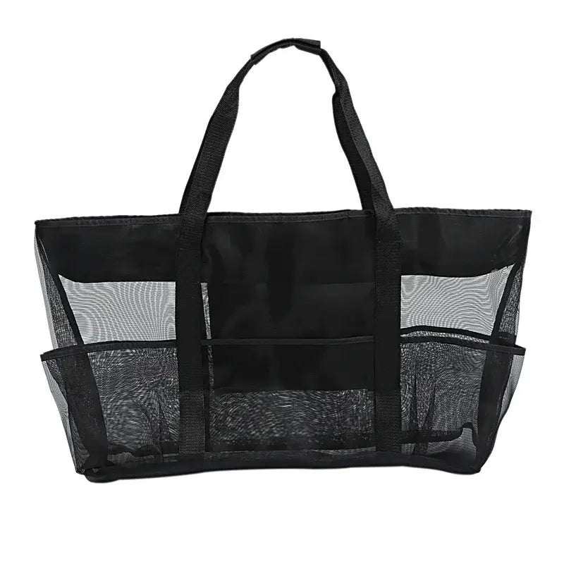 très grand sac de plage familiale transparent 